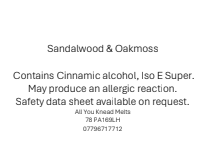 Sandalwood and Oakmoss