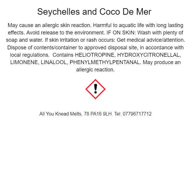 Seychelles and Coco De Mer Squares