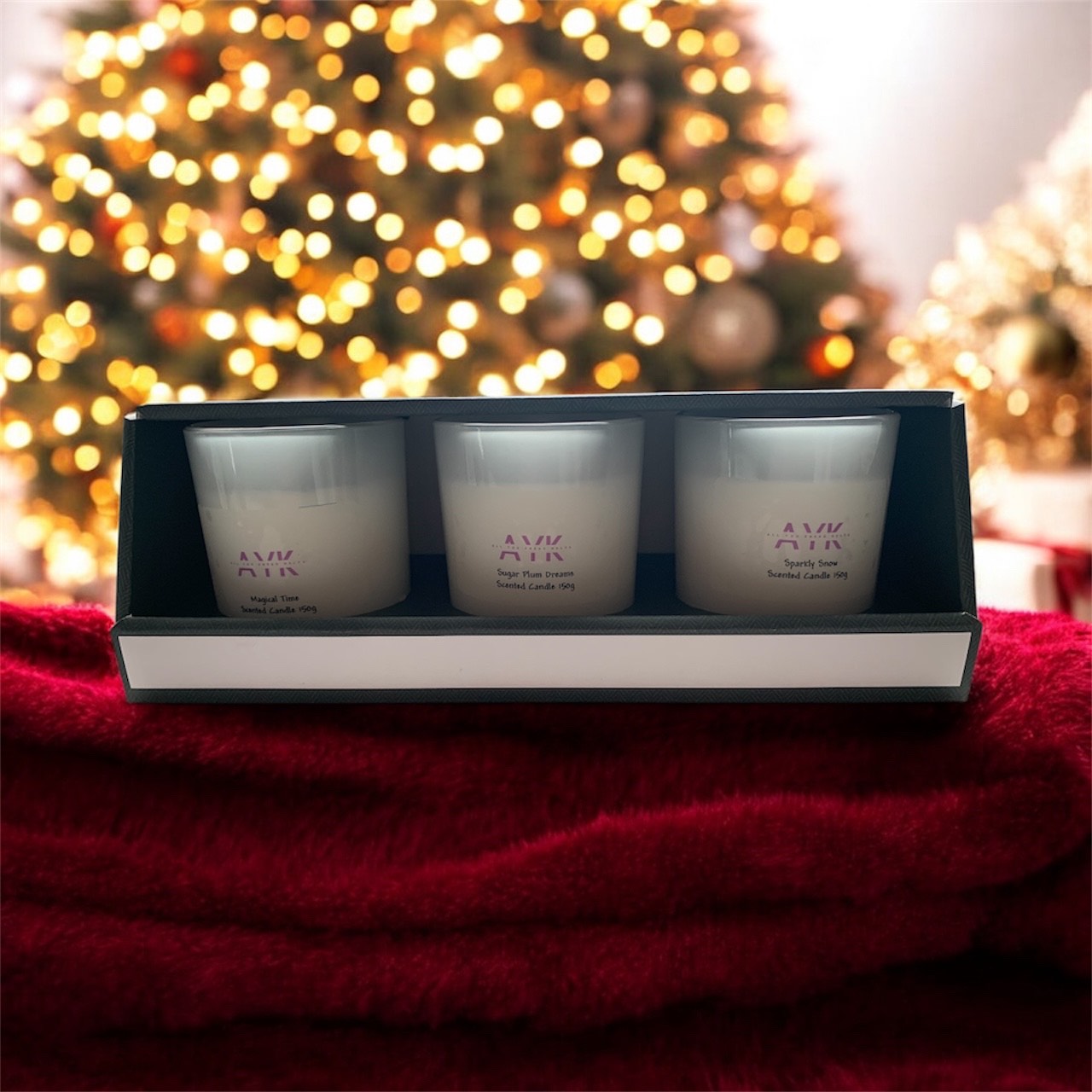 Set of 3 Christmas Candles