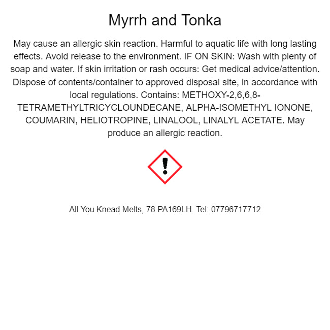 Myrrh and Tonka (Inspired by JM)